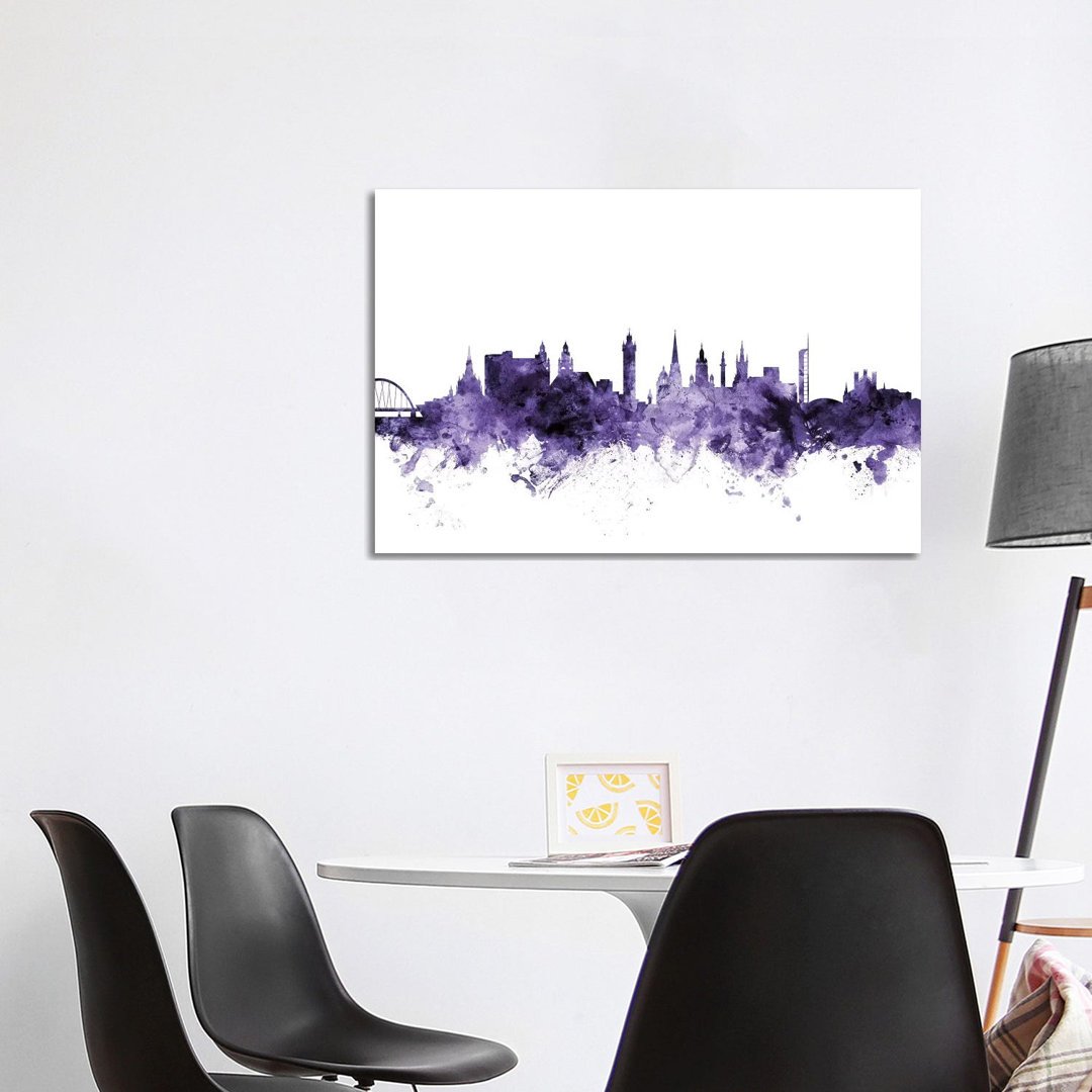 Glasgow, Scotland Skyline by Michael Tompsett - Wrapped Canvas Gallery-Wrapped Canvas Giclée