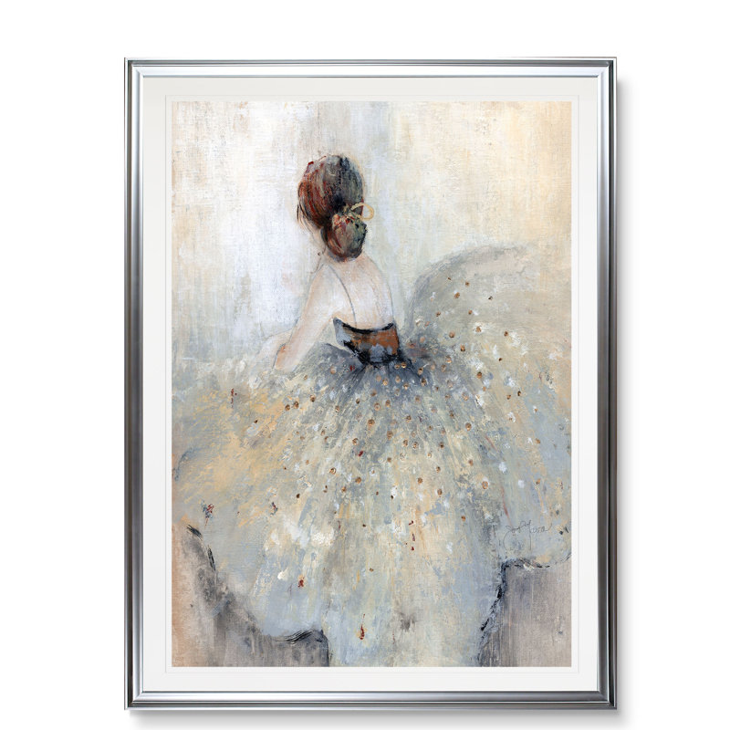 «At a Glance», reproduction, H 30 po x l 22 po x P 1,5 po, Cadre argenté