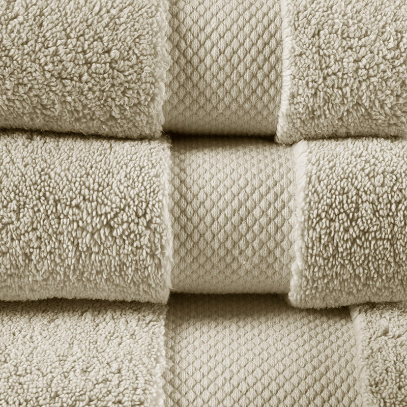 Ensemble de serviettes 6 pièces en coton, Naturel