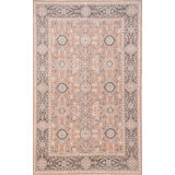 Hand-Knotted High-Quality Beige and Dark Gray Area Rug