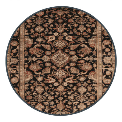 Machine Washable Persian Brown Area Rug