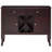 Murrayville 42" Wide Wine Storage Buffet Sideboard with Two Drawers, Center Bottle Rack, and Cabinet Storage in Dark Cherry Finish