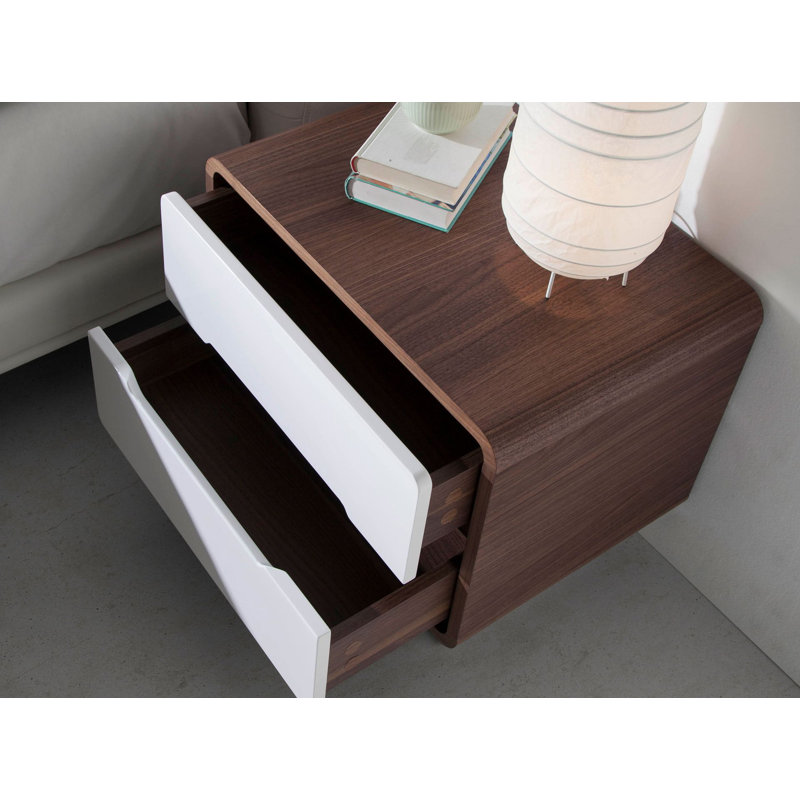 55cm W Manufactured Wood Bedside Table
