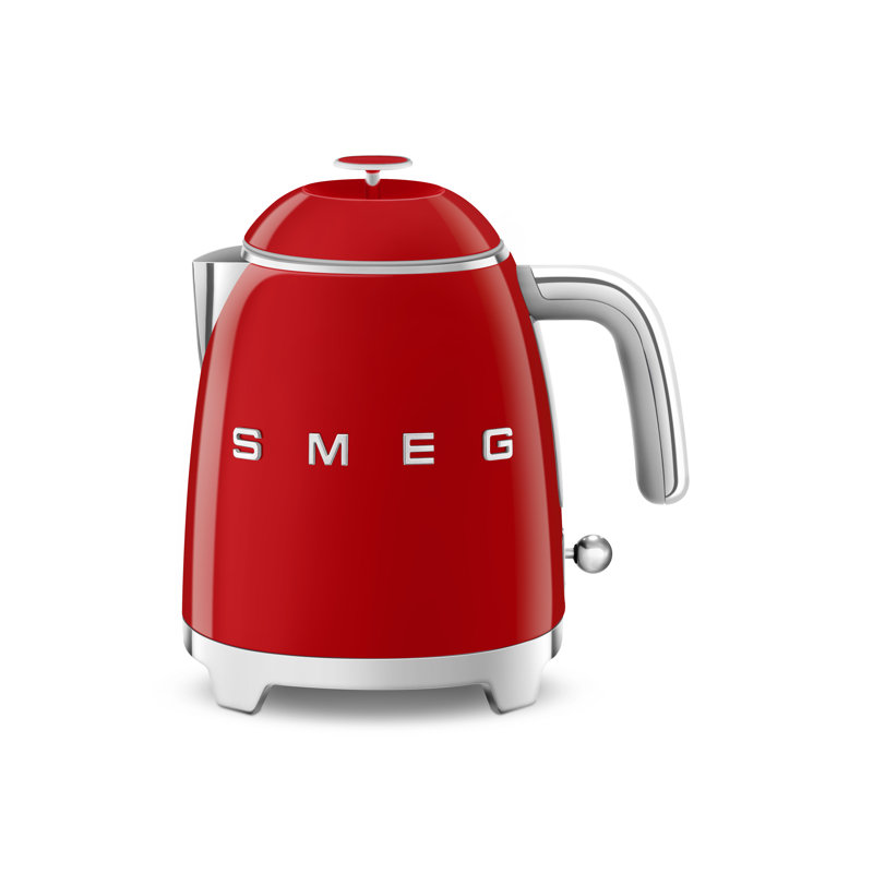 Smeg KLF05 50s Style Retro Mini Kettle 0.8L, Red