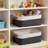 Storage Baskets for Shelves (2-Pack) – Fabric Closet Organizer Bins with PU Leather Handles, Collapsible Metal Frame for Linens, Toys, Towels in Living Room, Bedroom, and Nursery-1162277078