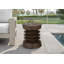 Accent Table/ 25"H/ Indoor Or Outdoor/ Side Table/ End/ Bedroom/ Living Room/ Nightstand/ Round/ Contemporary/ Modern