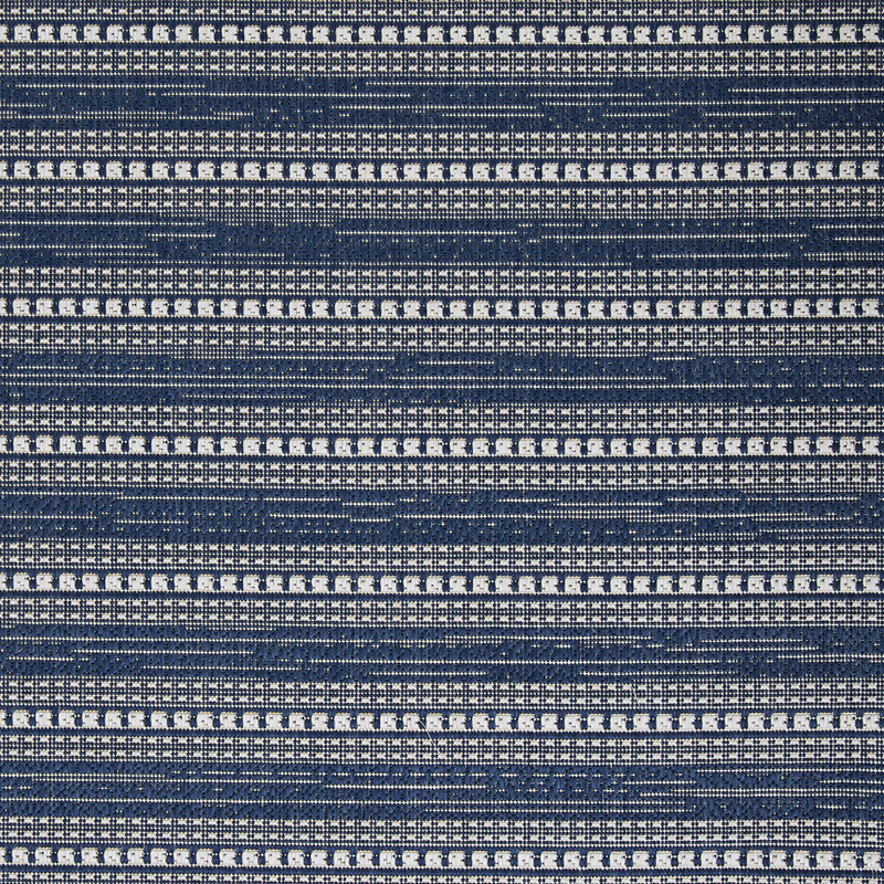 Gemmenne Striped Flatweave Blue Indoor Outdoor Area Rug, Runner 2'2" x 11'9"
