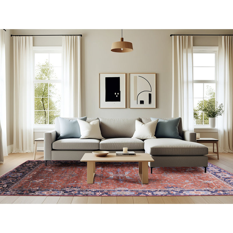 Oriental Indoor Rug, Rectangle 6' x 9'