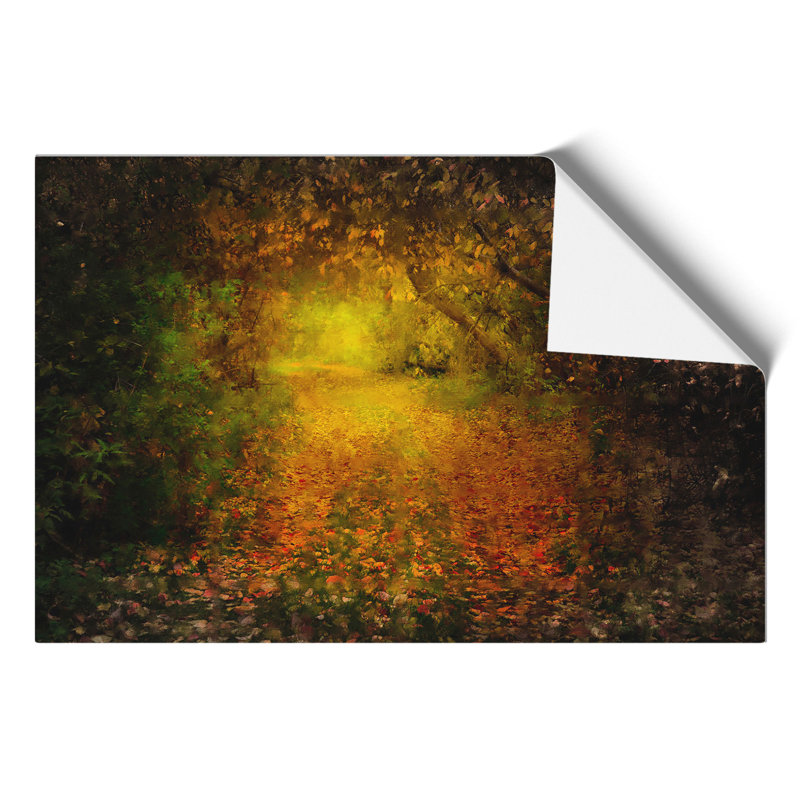 Autumn Forest Painting - Frameless Print, 42cm H x 59cm W x 0.1cm D