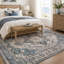 Tapis bleu marine antidérapant rétro-1344841376
