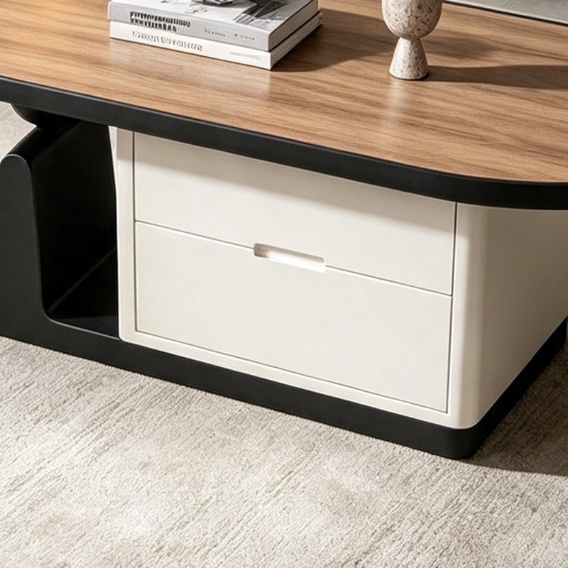 Frailey, 15.74" H x 39.37" W x 19.68" D, Brun et noir