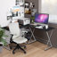 L-Shaped Metal Base Computer Desk