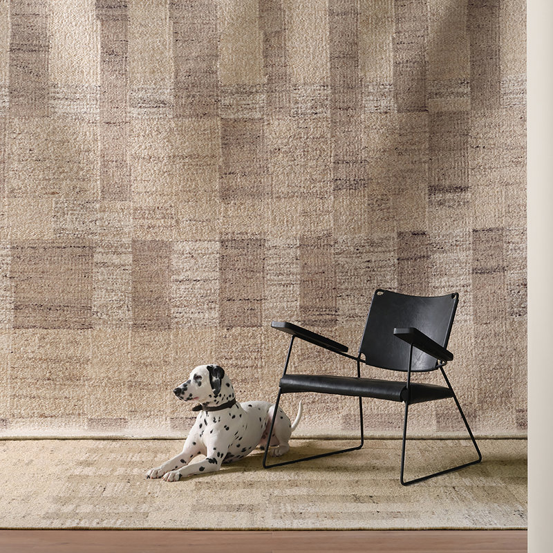 Jaipur Living Llara LEO12 Handmade Stripes Tan Area Rug (9'x12'), Rectangle 8' x 10'