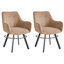 Linen Blend Upholstered Armchair-676442115-676442114-676442120