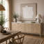 Aura 4-Door Sideboard with Marble Top