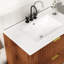 Meuble-lavabo moderne simple de 30 po avec construction en bois massif et entièrement assemblé