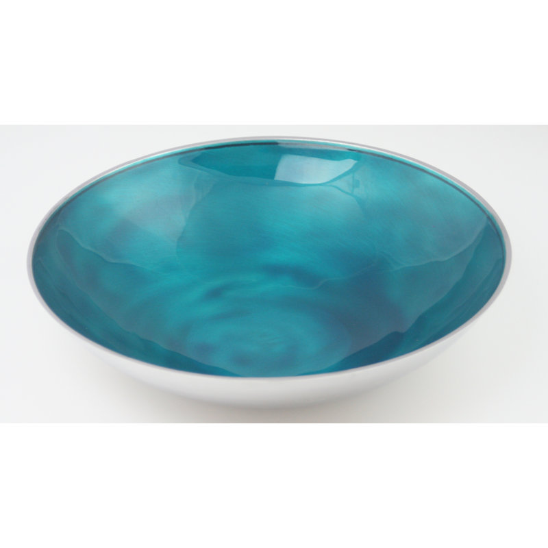 17 Stories Kinzie Aluminum Serving Bowl, Aqua