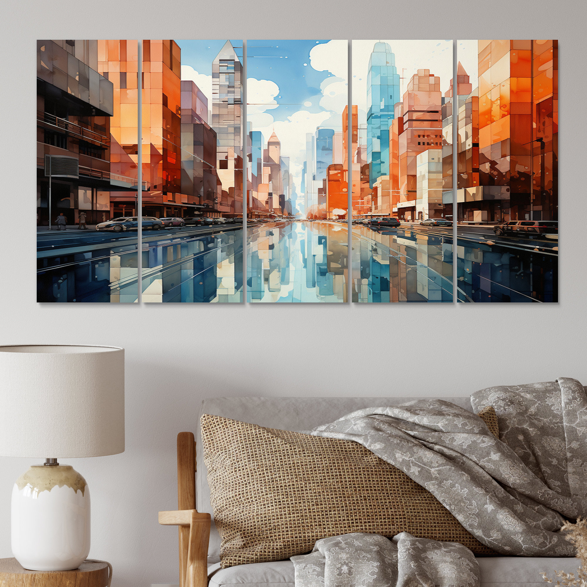 Winston Porter Towers Skyward Symphony I - Cityscapes Canvas Print - 5 ...