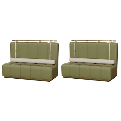 Banc rembourré en similicuir Bar