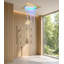 Orchid 22" Complete Shower System 22" Ceiling Mount Rainfall Shower System with 6 Body Jets, Wall Mounted Showerhead, Thermostatic Valve, LED Lights & Bluetooth Music