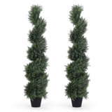 Primrue Artificial Cypress Spiral Topiary Trees