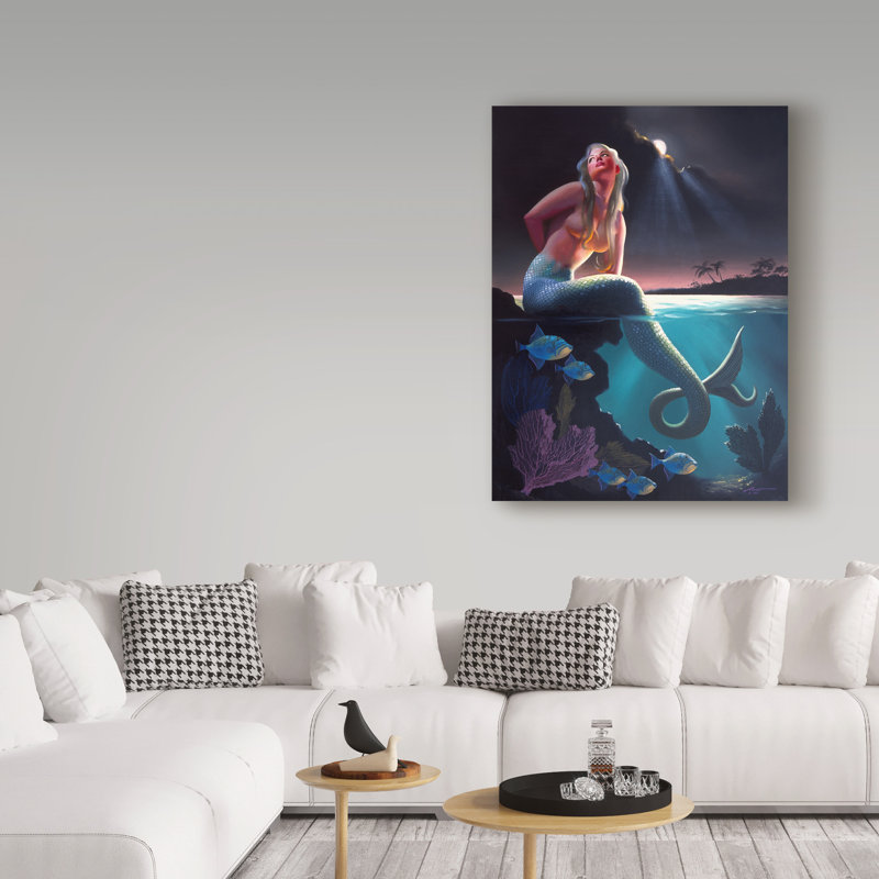 «Ferhart Mermaid», impression sur toile tendue, H 19 po x l 14 po