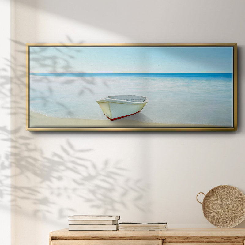Boat on a Beach III- Framed Canvas