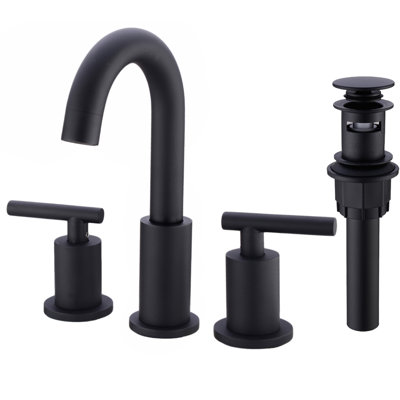 Robinet de meuble-lavabo à 2 poignées en laiton avec drain à 2 poignées avec drain