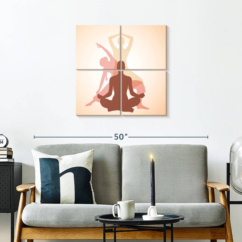 Kerrick Yoga Pose, H 26 po x l 26 po