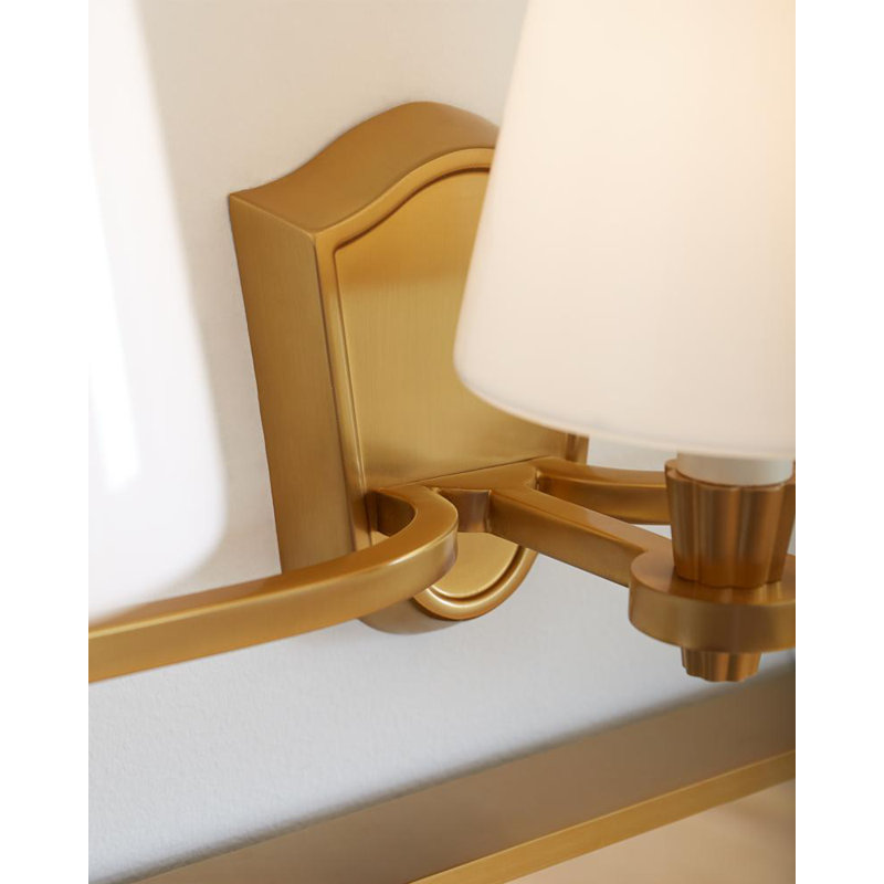 Paisley 3 - Light Vanity Light, Burnished Brass