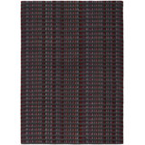 Orlando Wool Striped Area Rug in Brown/Black