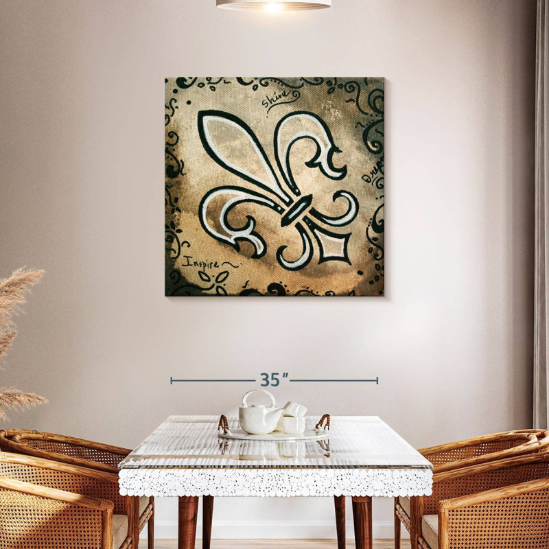 Kerner Fleur-De-Lis Shine, H 36 po x l 36 po