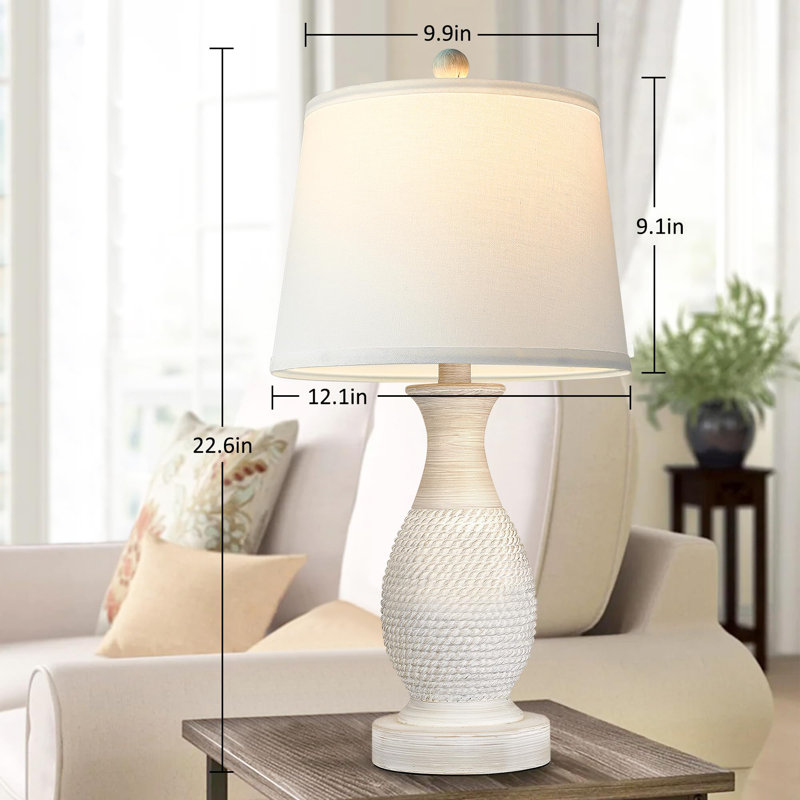 Lampe de table Margarita en résine USB