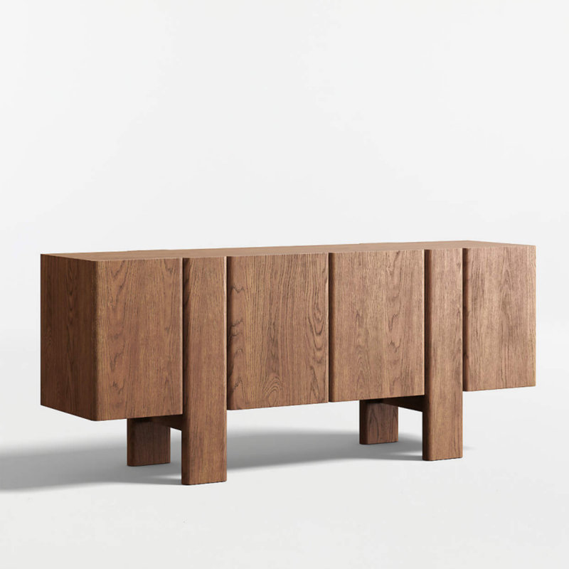 Buffet multifonctionnel en bois massif