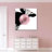 Bubble Gum Cow Canvas Print-92519170