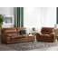 Heintz Faux Leather Sofa