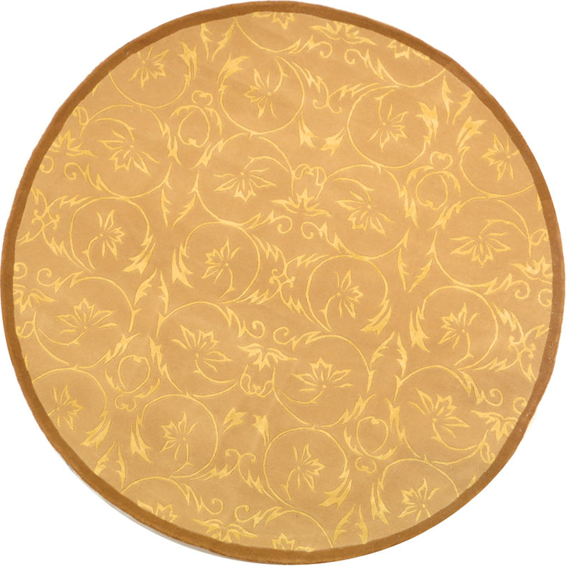 French Tapis Hand Tufted Silk And Wool Floral Rug, Rectangle 8' x 10'