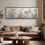 Art mural noir et blanc botanique de fleurs sauvages pour le salon ou la chambre à coucher-80012988-80012989
