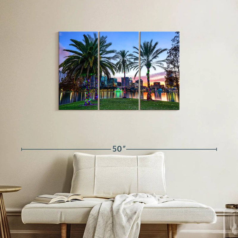 Paysage urbain de la Floride, H 24 po x l 38 po