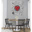 Football Fan Heart Contemporary Wall Art Print 1 Piece Wrapped Canvas Wall Art-985075663