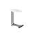 2-Pieces C-Shaped Side Table C Table Living Room End Table Wood End Table With Metal Frame-1672229457