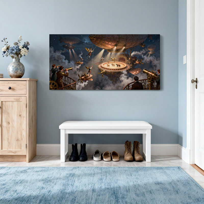 Fantaisie et science-fiction dirigeable Steampunk, H 16 po x l 32 po