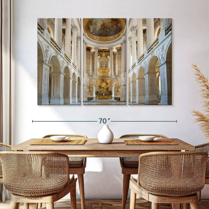 Chapelle royale à Versailles, H 42 po x l 65 po