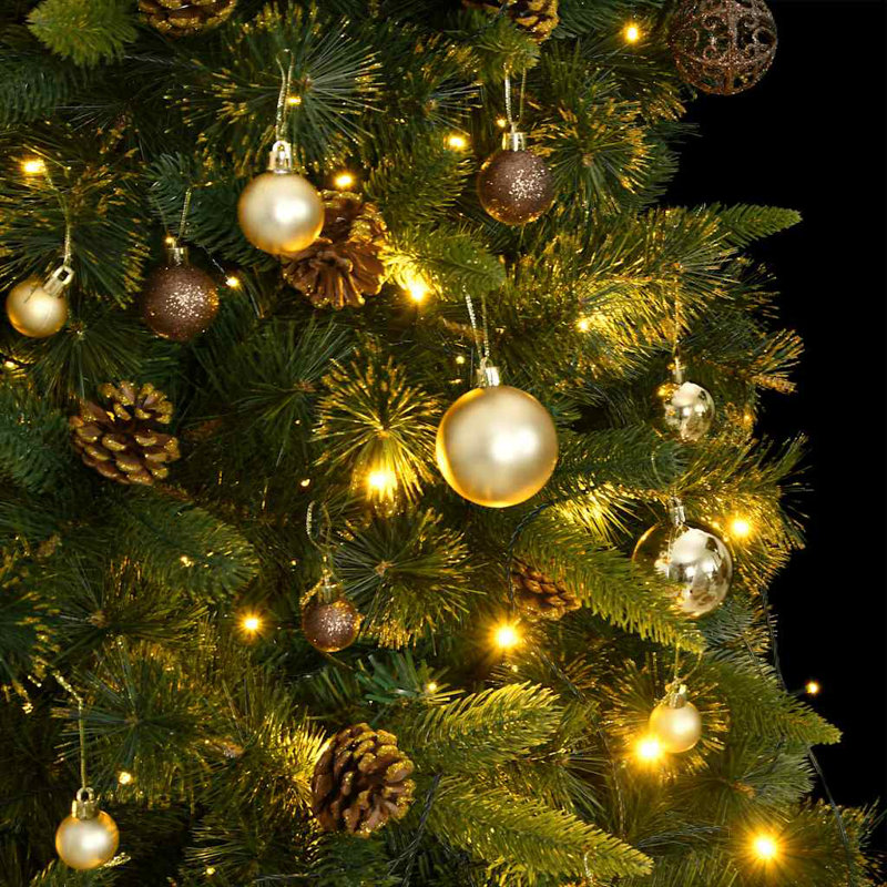 Arbre de Noël artificiel éclairé, 7.9 ft