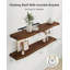 Tablettes flottantes pour la décoration murale, étagère murale en bois de frêne massif fabriquée à la main avec support invisible robuste, tablette murale pour cuisine, salle de bain, salon, bureau-1462726522