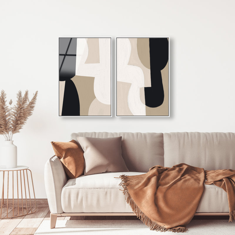 El Modernista Set High-Gloss Frameless Acrylic Glass Wall Art Abstract Print by Oliver Gal, Ready to Hang, 10 x 15