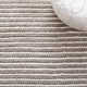 Cleodora Chevron Handmade Area Rug in Ivory/Dark Brown