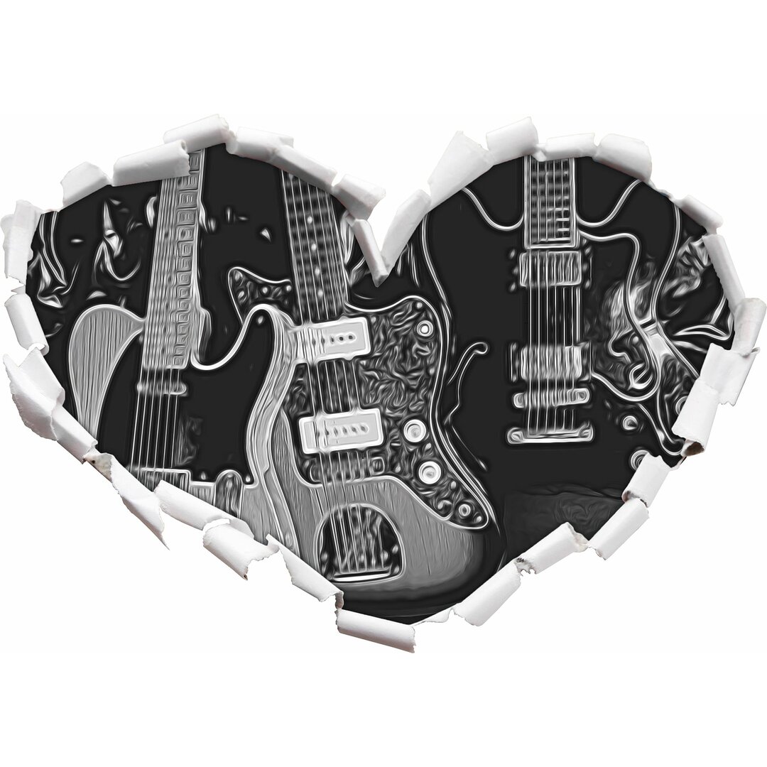 Wandtattoo Gitarren