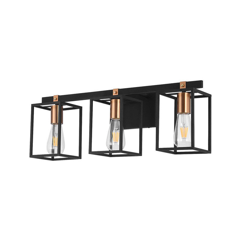 17 Stories Modern Industrial Bathroom Vanity Light Fixtures 3 Lights