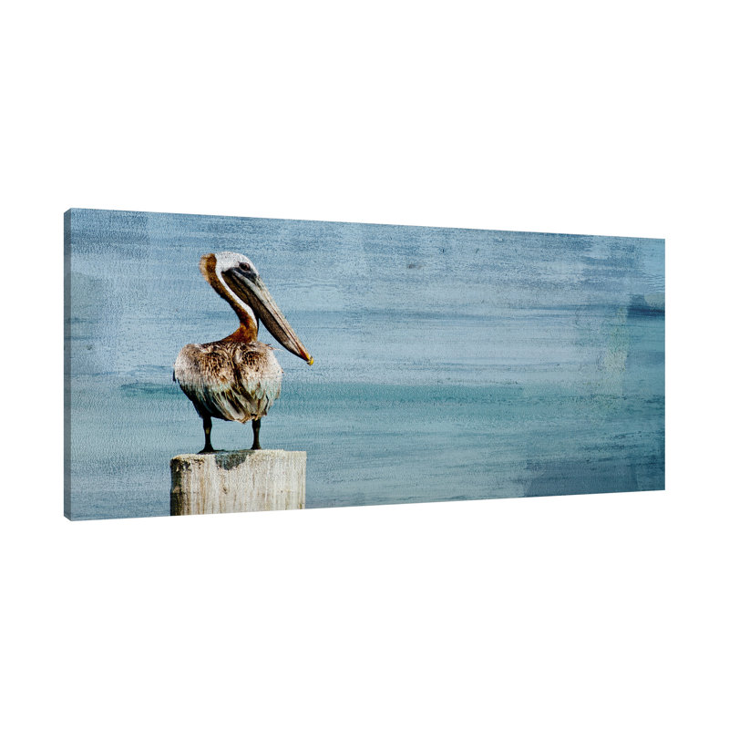 «Watch out» par Kimberly Allen - peinture sur toile tendue, H 24 po x l 48 po x P 1,5 po